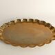 Hollywood Regency Oval Brass Tray by Arvid Johansson, Arvika Konstsmide, Sweden