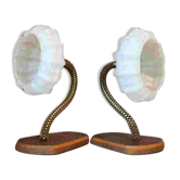 Appliques art deco 1950 laiton