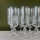 Crystal champagne flutes