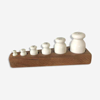 Antique porcelain weight series