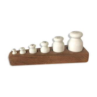 Antique porcelain weight series