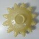 ancienne suspension tulipe abat jour verre de Clichy vintage