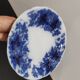 Old mounted plate, Bryonia Sarreguemines Terre de fer compotier