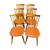 Suite of six beautiful baumann chairs