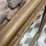 Gilded mirror in wood and stucco, 19th century, 60x88cm