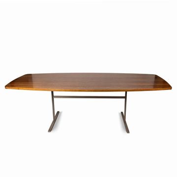 Dining table in palisander veneer with semi-matt lacquer finish