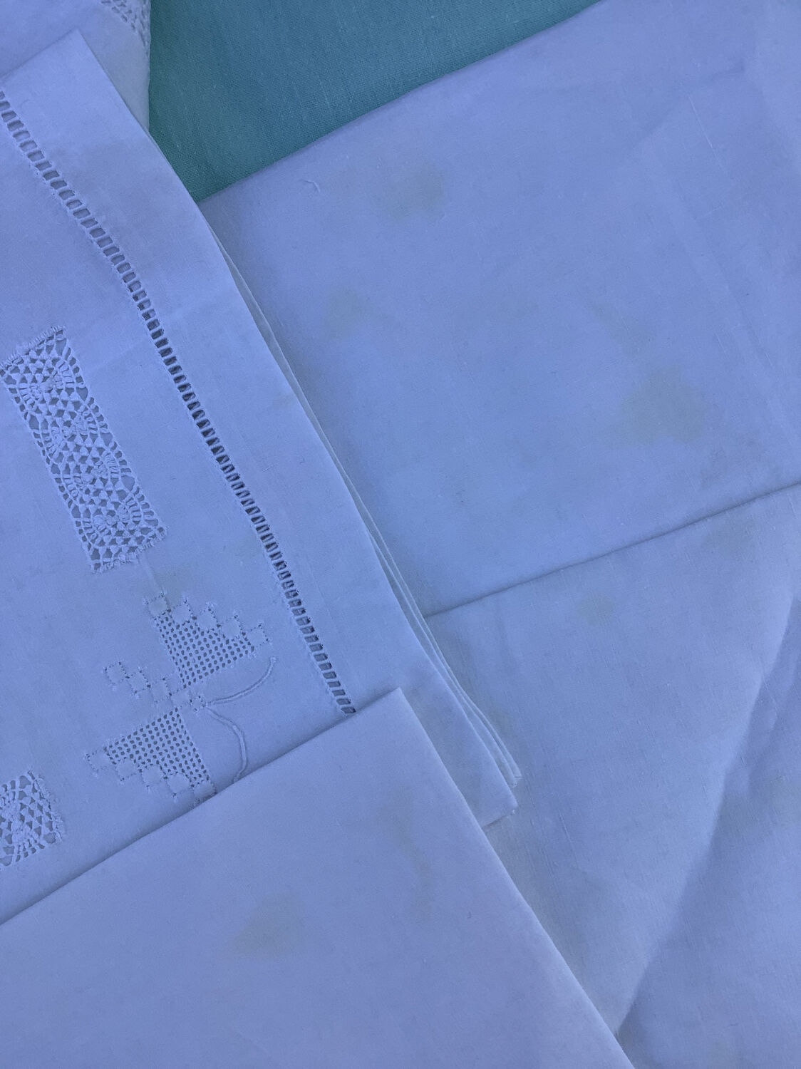 6 Antique embroidered napkins