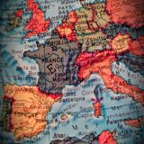 World map terrestrial 1983