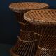 Tabouret diabolo osier vintage