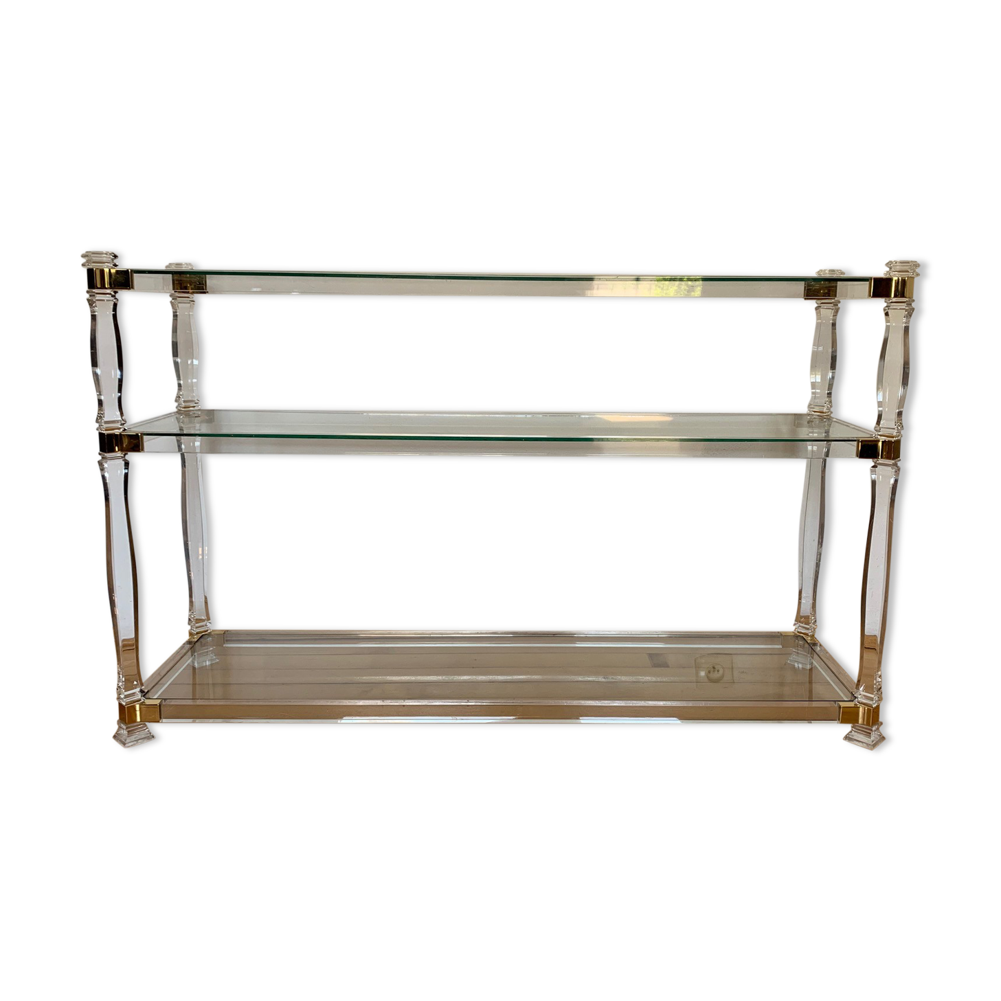 Lucite console Orsenigo 1970s