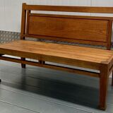 Banquette en bois vintage