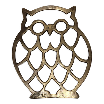 Owl vintage trivet