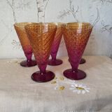 5 vintage Bormioli Rocco ice cream cups