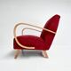 Renovated armchair by Jindrich Halabala, 1950s