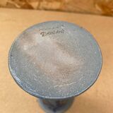 Ancien vase soliflore betschdorf remmy fils grès bleu décor fleurs vintage