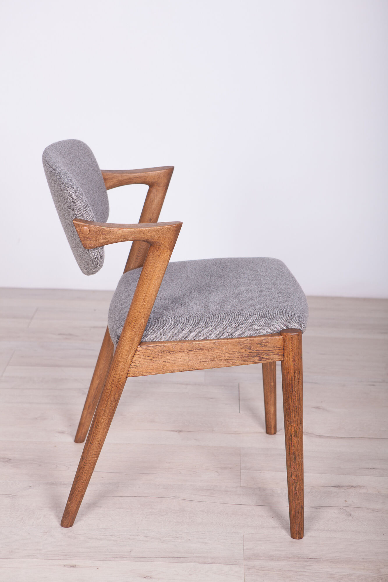 Model 42 oak dining chairs by Kai Kristiansen for Schou Andersen, 1960s, set of 4