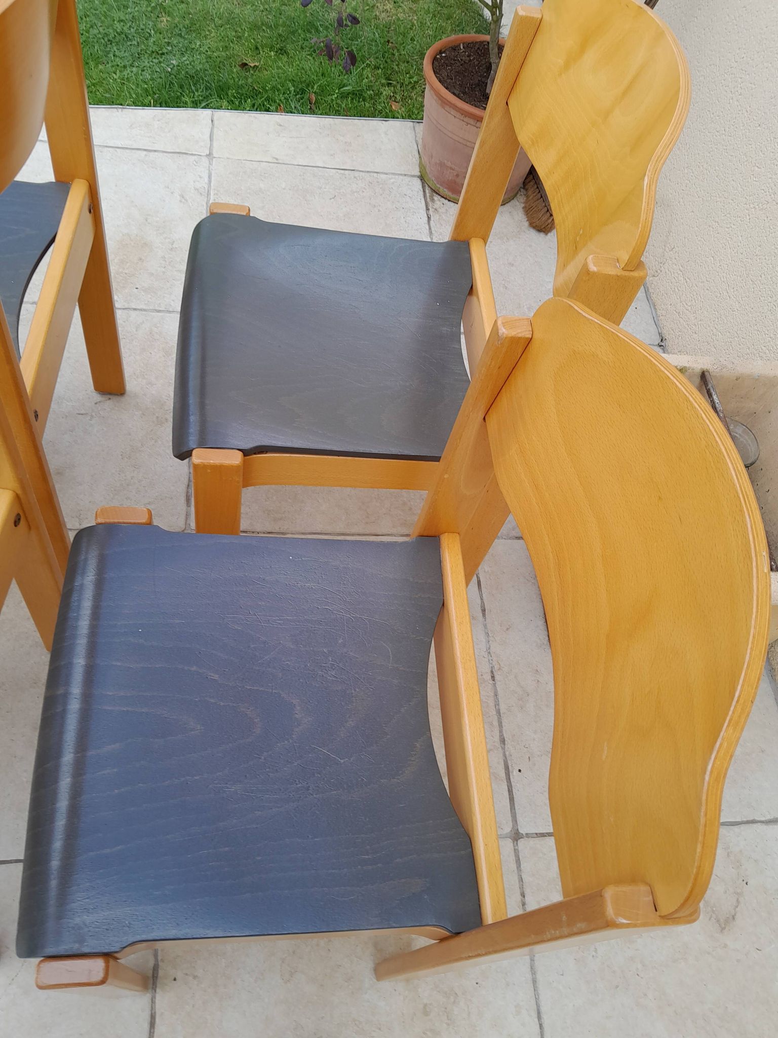 Lot 6 vintage chairs year 80