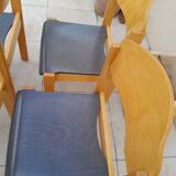 Lot 6 chaises vintage année 80