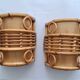 Pair d'appliques bambou vintage