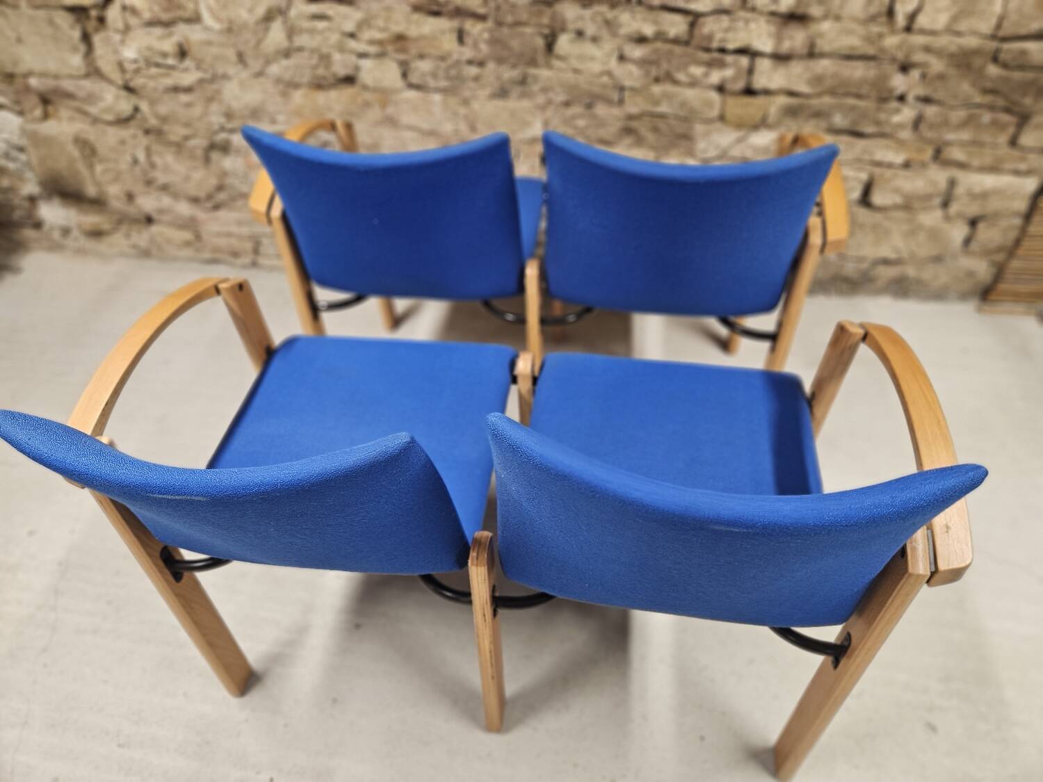 Set of 2 waiting room benches 1980/90