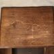 Small vintage side/bedside table from the 1940s – Wood with twisted legs