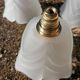 Lot de 3 baladeuses suspensions tulipes Art déco
