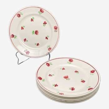 Flat plates with small flowers Luneville - MLRDP6