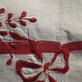 Antique tablecloth embroidered in kelsch