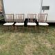 Set 4 chaises blanche vintage année 60