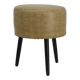 Vintage French Stool in Faux Leather and Wood, 1960