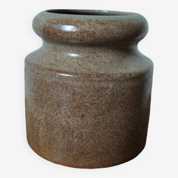 Small brown stoneware pot, Grès de la tour, 1970