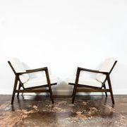 Customizable Pair Of Mid Century Modern Armchairs, 1960s