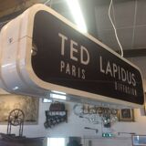 Sign vintage Ted Lapidus