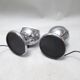 Pair of chrome ball lamps from the 1960s.
