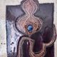 Enamelled lava plaque jean jaffeux volvic mozac ceramic 1960s mid century