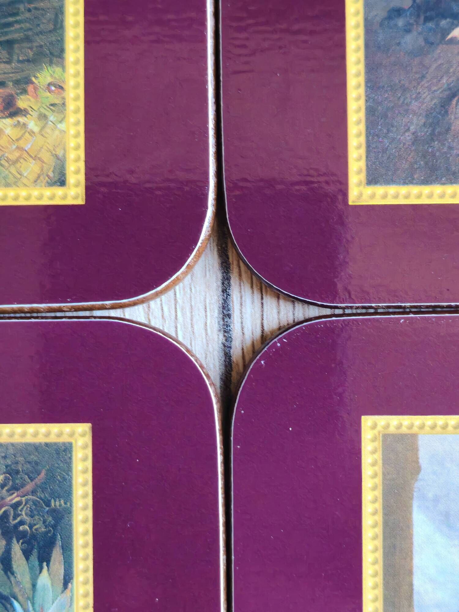 Set of 6 vintage Jason "Still Life Fruit" coasters, cork and durable.