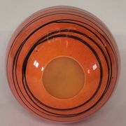 Vase en verre artistique orange