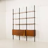 Italian mid century  floor to celling room divider or a bookcase.