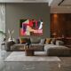 Original stretched canvas painting "chaos" 116x81