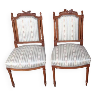 Pair of antique chairs Louis XVI style