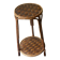 Side table / Occasional table Chestnut. Vintage rattan.