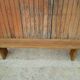 Bench 200 cm old patinated solid wood
