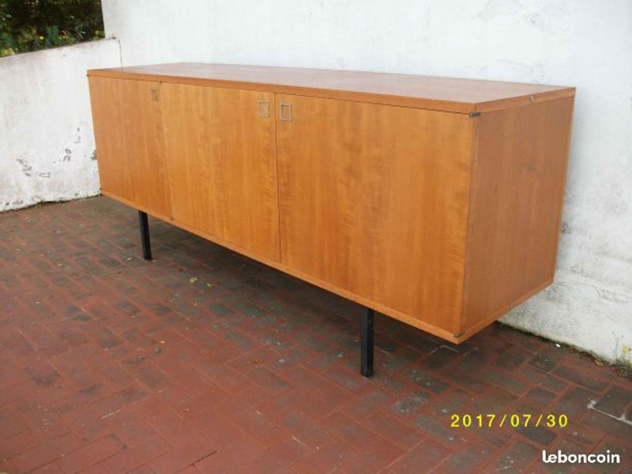 Enfilade teak clear 1967 designed by the french designer Louis Paolozzi