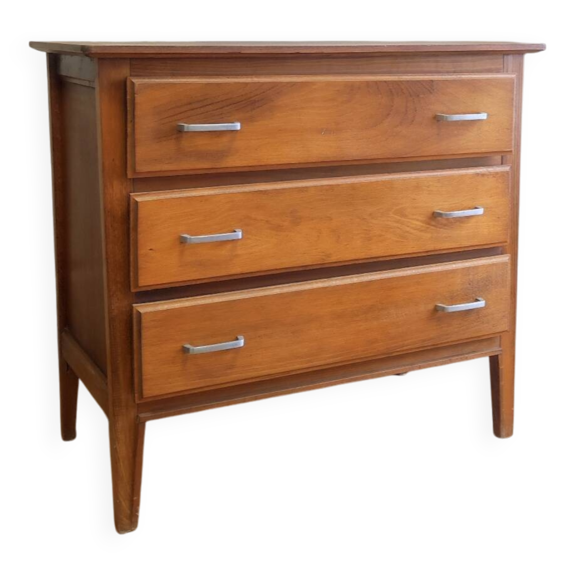 Commode vintage en bois verni