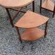 Coffee table nesting tables in cherry wood in classic style from the 60s/70s