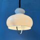 Suspension vintage mid-century en verre opalin (milk glass)