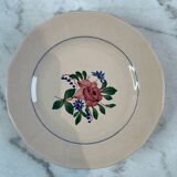 Set of four flat plates Sarreguemines Vosges