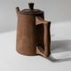 Vintage wooden pitcher from the 1960s, hand-carved.