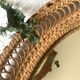 Vintage wicker mirror