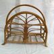 Rattan magazine holder